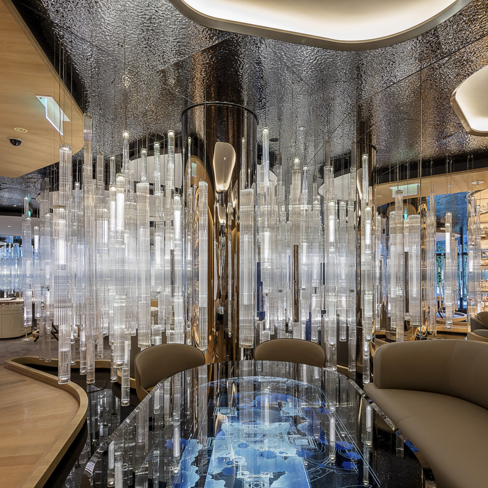 Luxury Glass Hotel Engineering Lamps Professional Designer Customized Pendant Light Glass/Crystal/Mental LED Custom Chandeliers