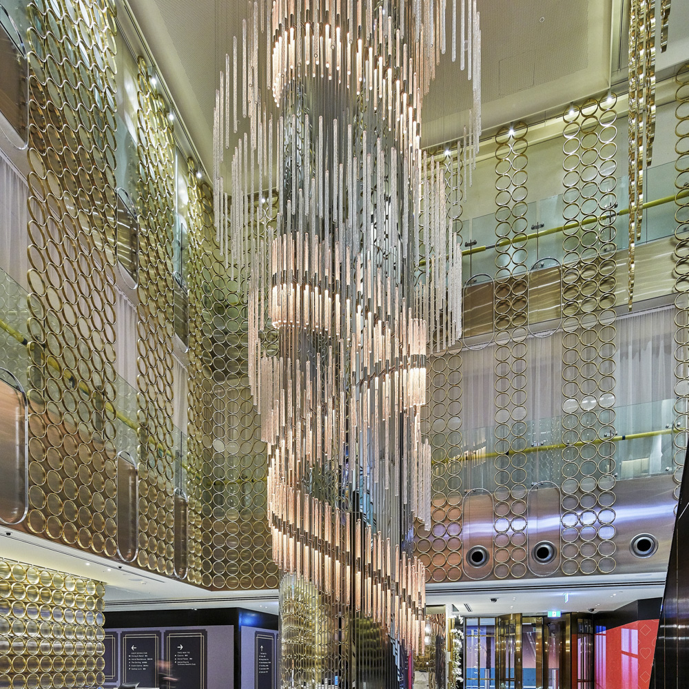 Modern Glass Chandelier Indoor Luxury Customized Modern Pendant Light Chandelier for Hotel