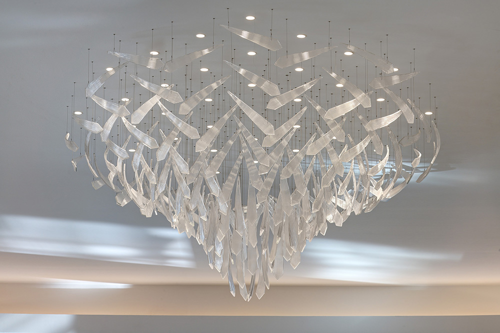 glass chandeliers