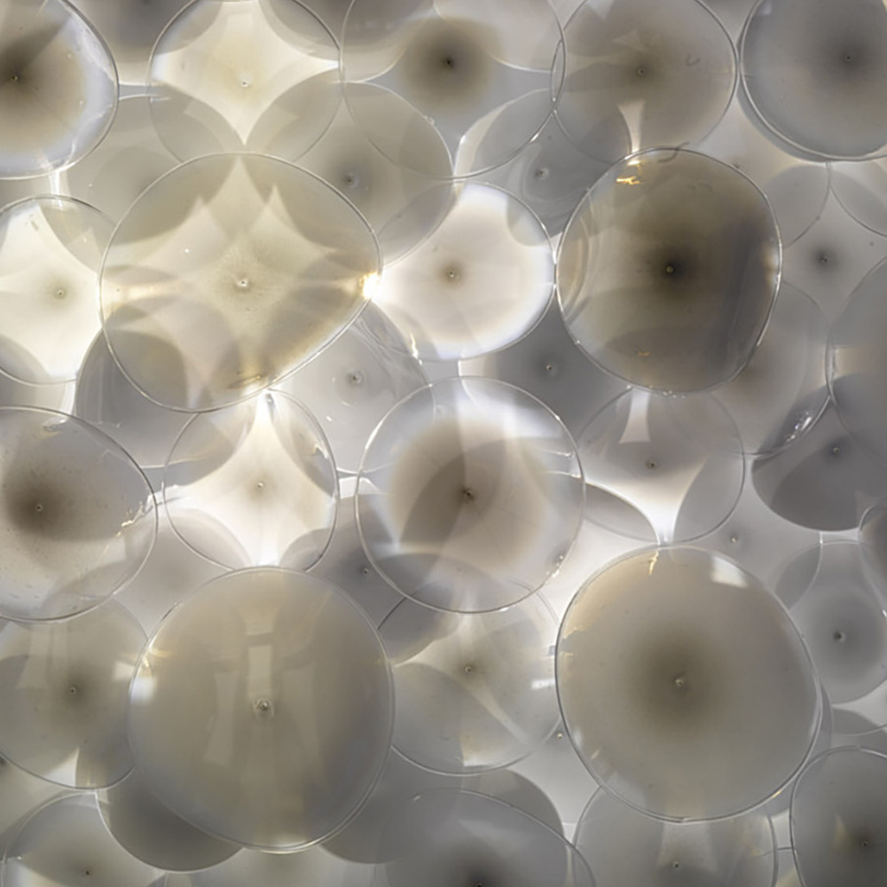 Modern dining pendant lamp, luxurious glass pendant lamp, restaurant customization