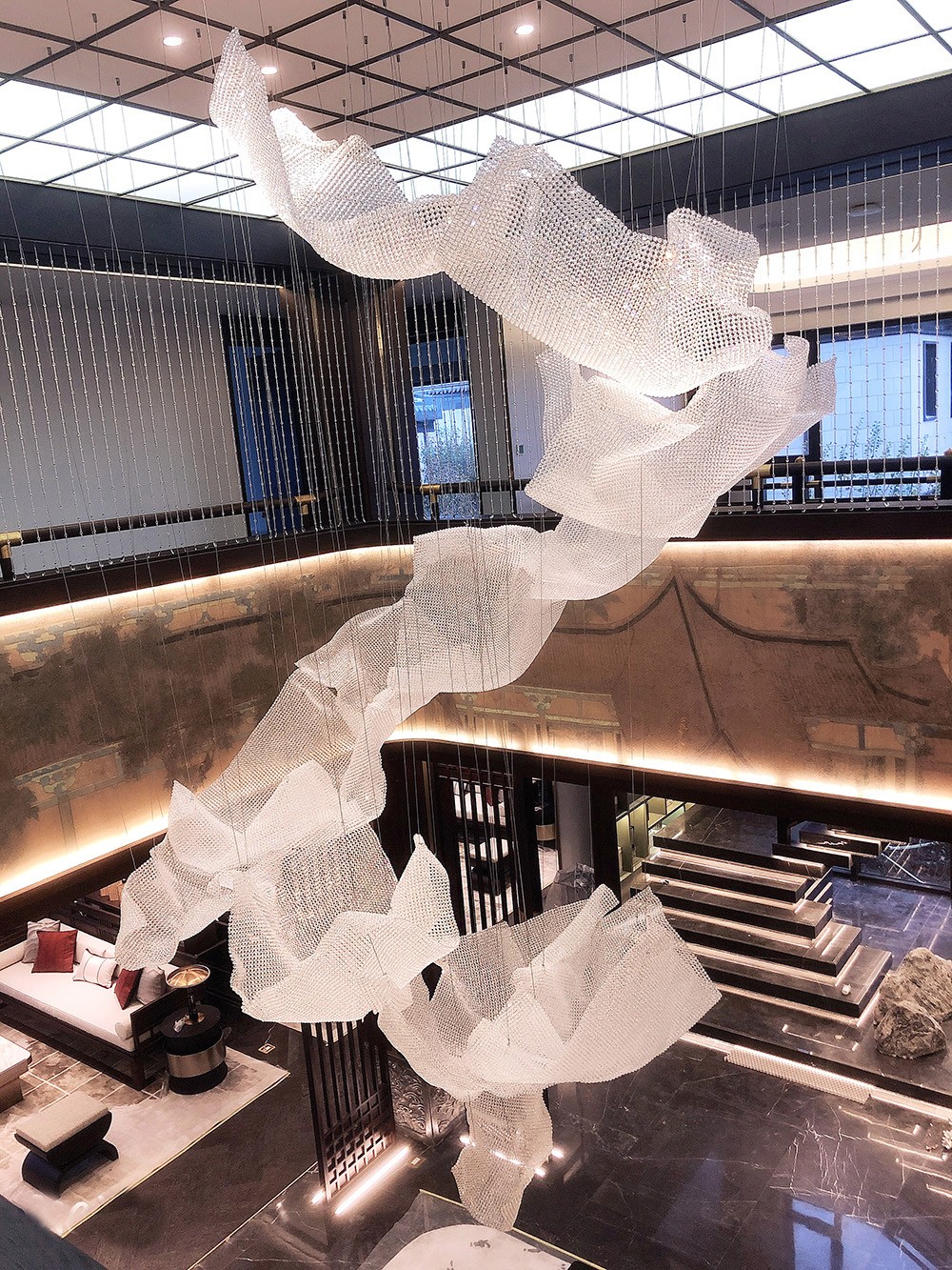 hotel lobby chandelier