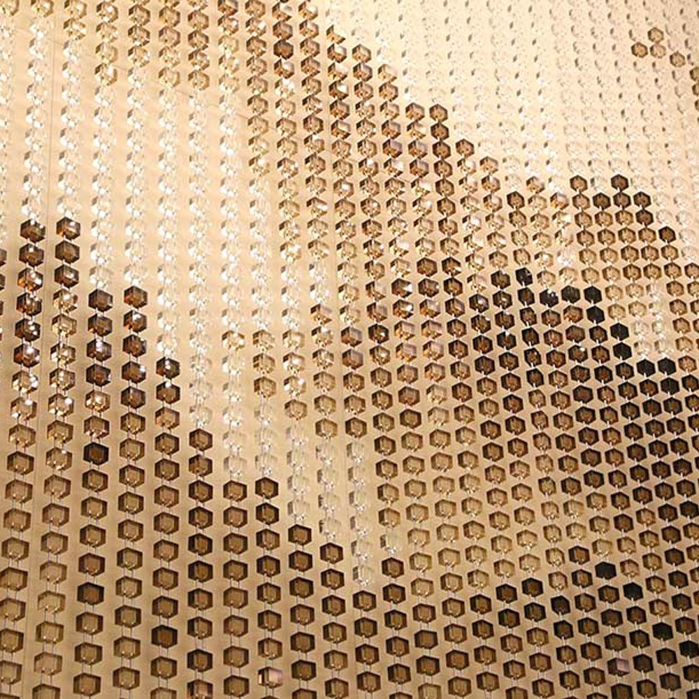 Chinese landscape painting style chandelier