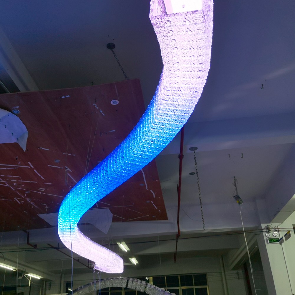 Luxurious chandeliers in high-end hotels