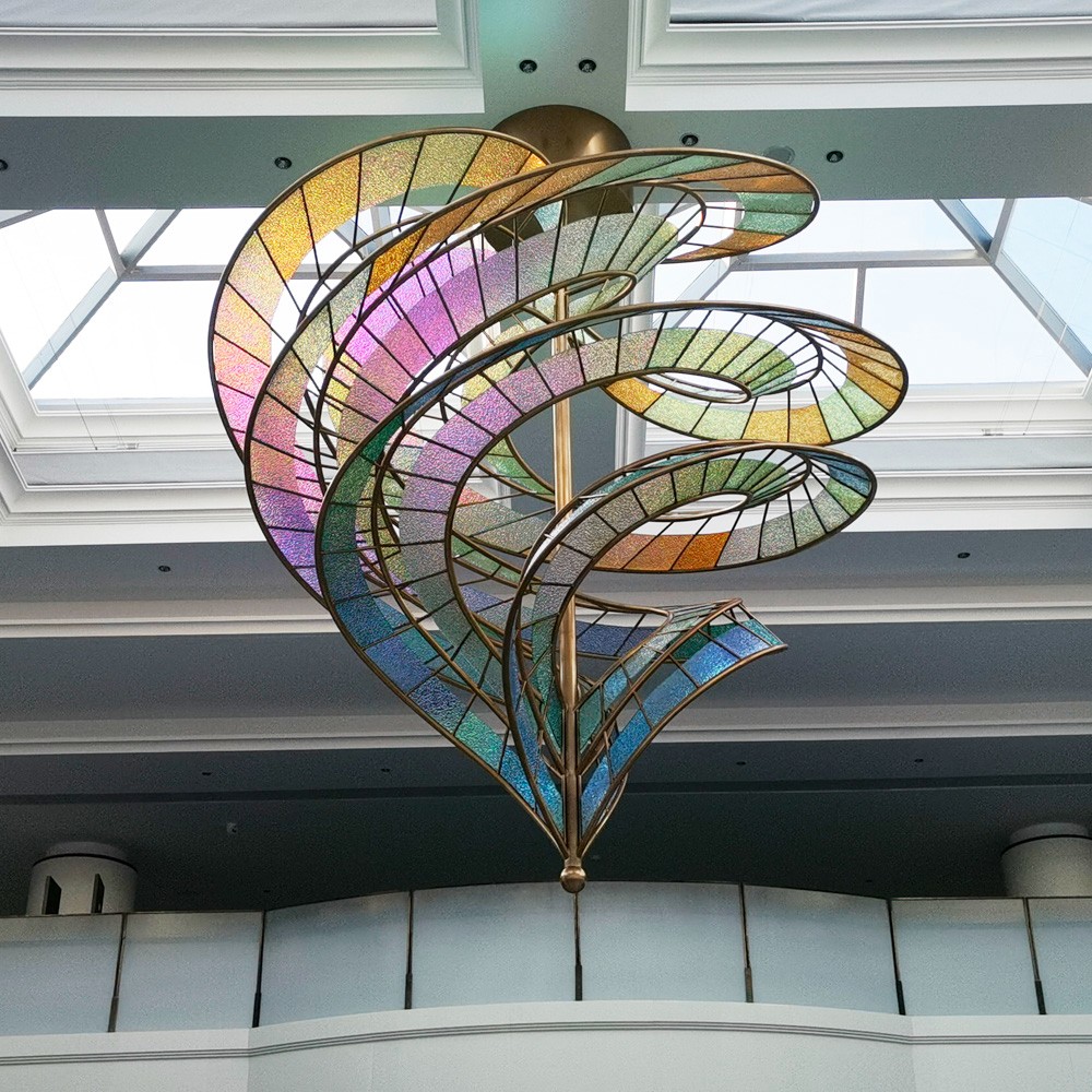 Luxurious chandelier in the hotel Luxurious chandelier in the hotel