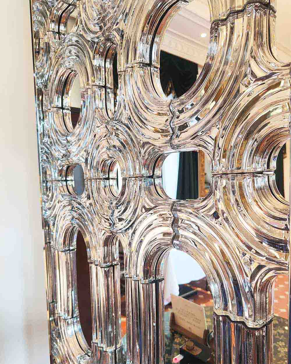 Luxurious crystal chandelier