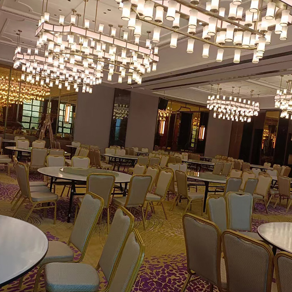 Engineering chandelier flower shape for luxury hotels and banquet venues