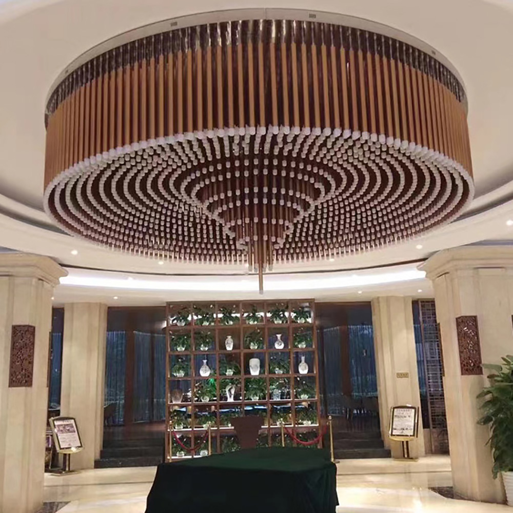 Engineering chandelier flower shape for luxury hotels and banquet venues