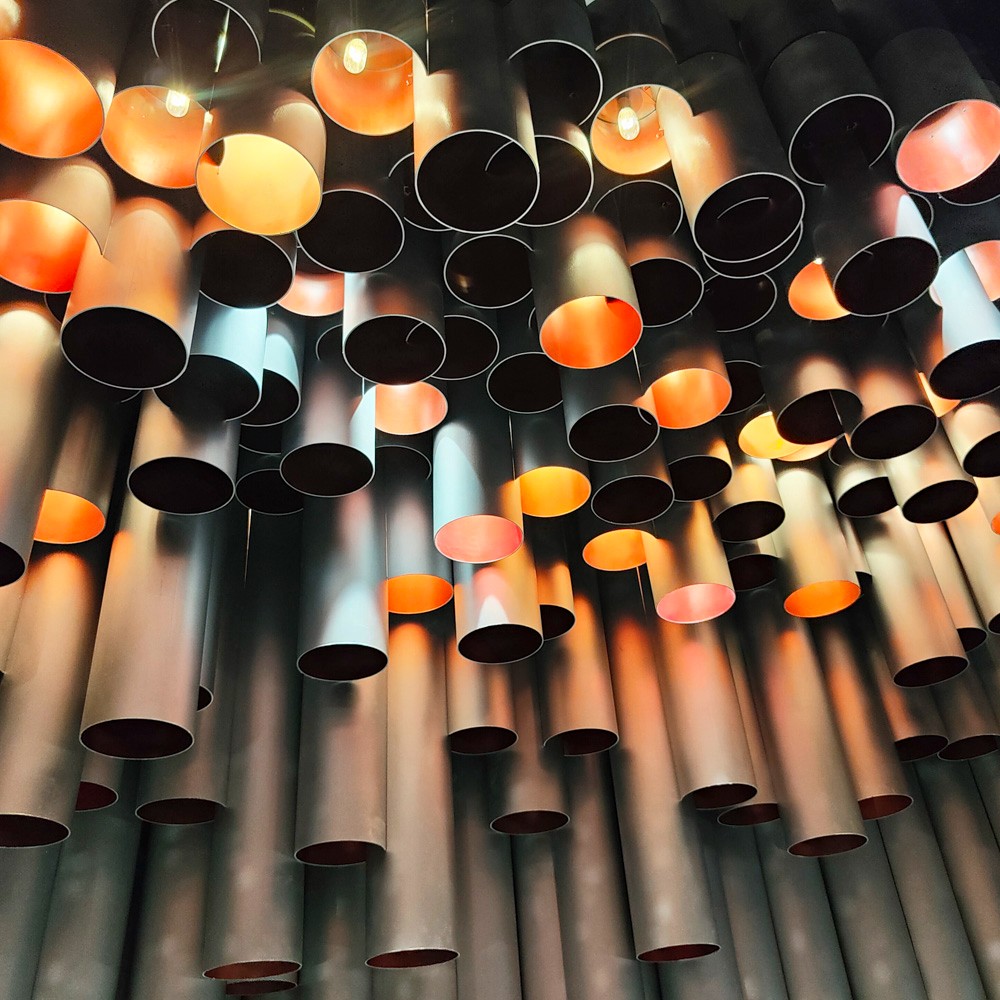 Large crystal acrylic chandelier