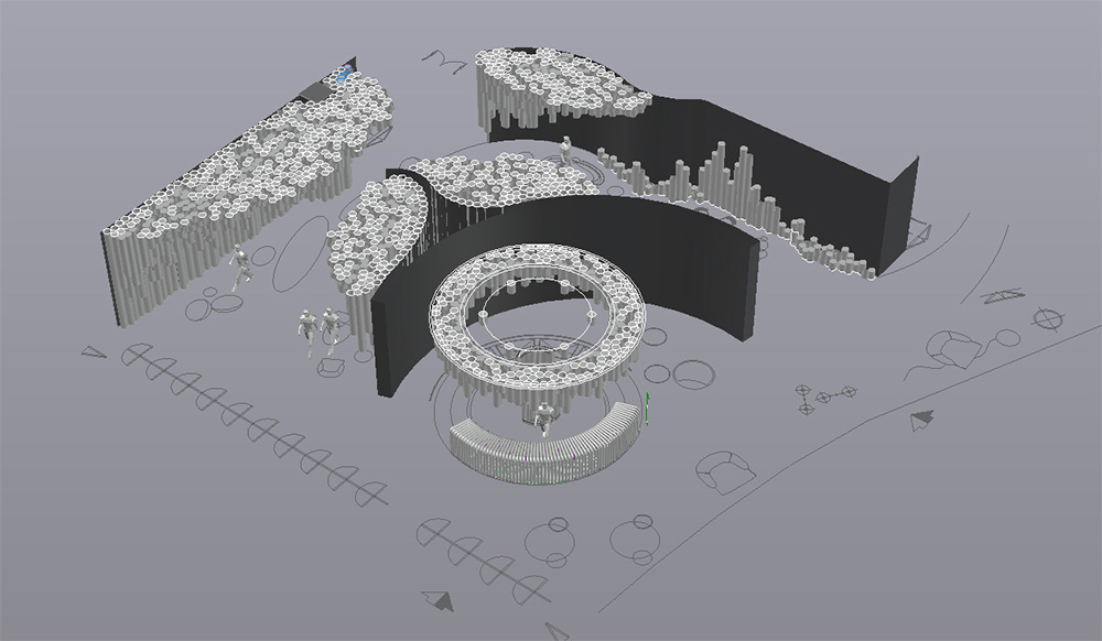 Large crystal acrylic chandelier