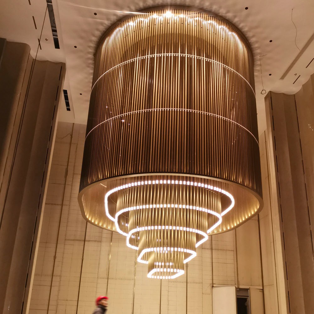 High-end and luxurious crystal chandelier