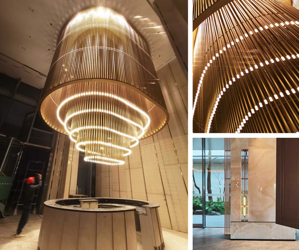 Luxurious crystal custom chandelier