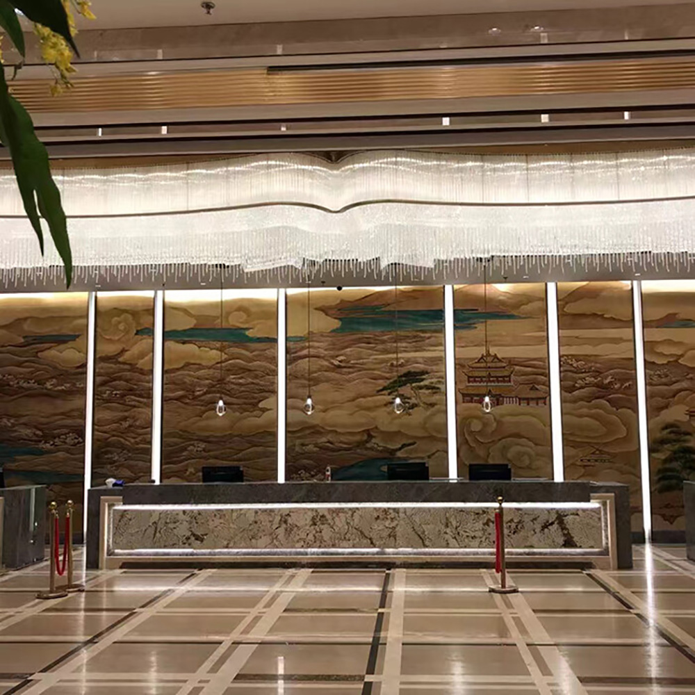 Large-scale custom-made luxury chandeliers for hotels and banquet venues