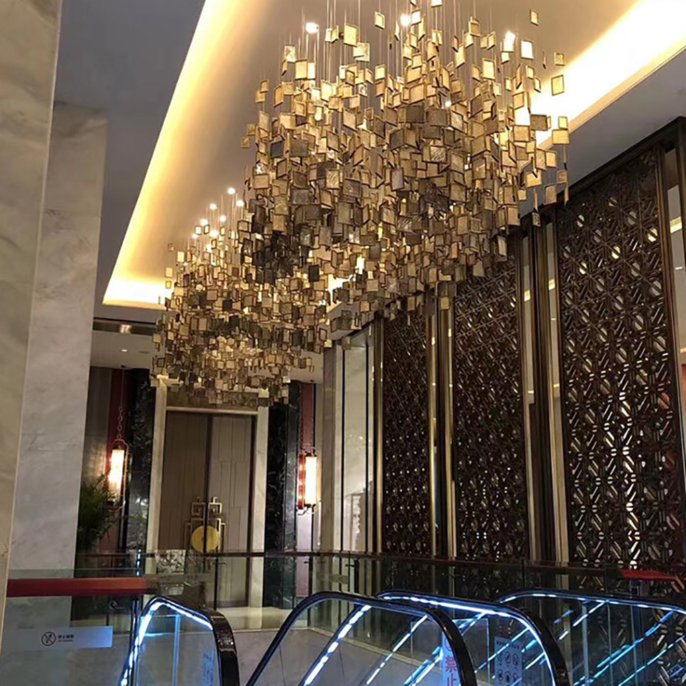 Luxury custom villa engineering chandelier art decoration chandelier
