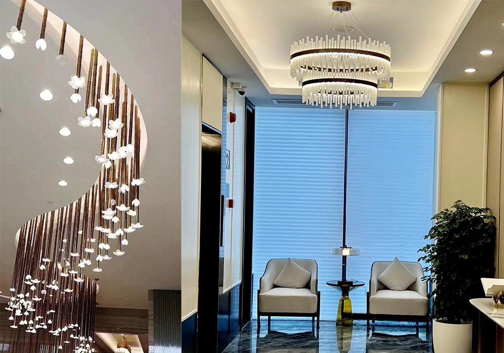 Luxury custom villa engineering chandelier art decoration chandelier