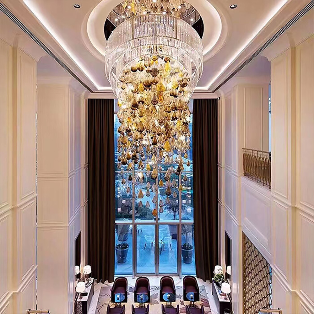 Luxury custom villa engineering chandelier art decoration chandelier