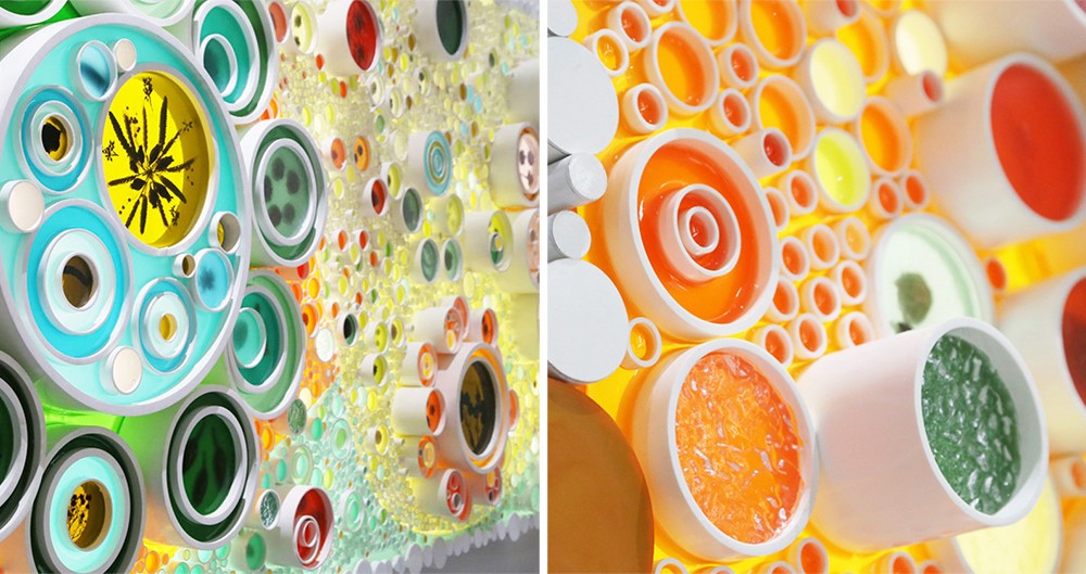 Creative colored wall lamps Creative colored wall lamps