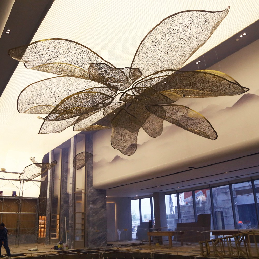 High-end custom luxury stainless steel chandelier High-end custom luxury stainless steel chandelier