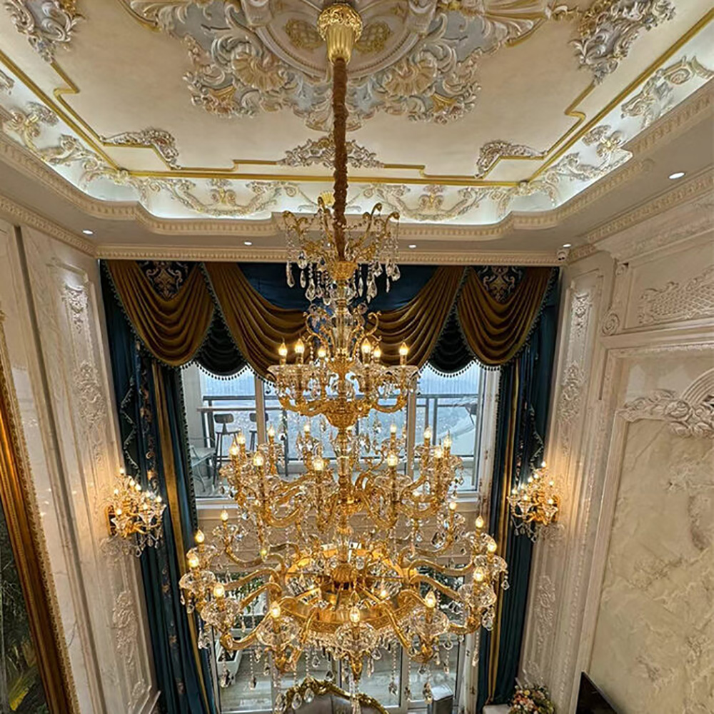 French retro chandelier designer villa decoration chandelier customization