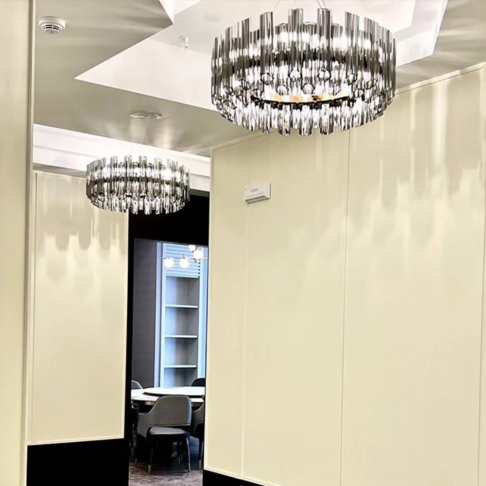 Glass flower design art decoration lamps for villa hotel