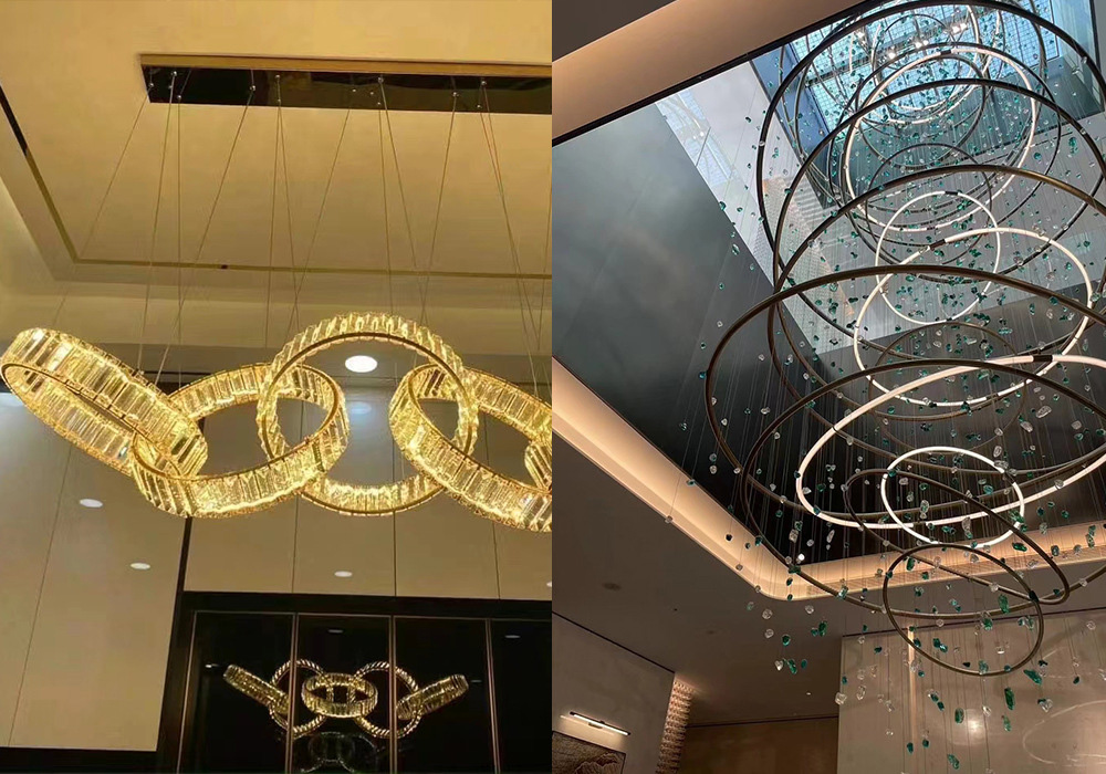 chandeliers and suspensions