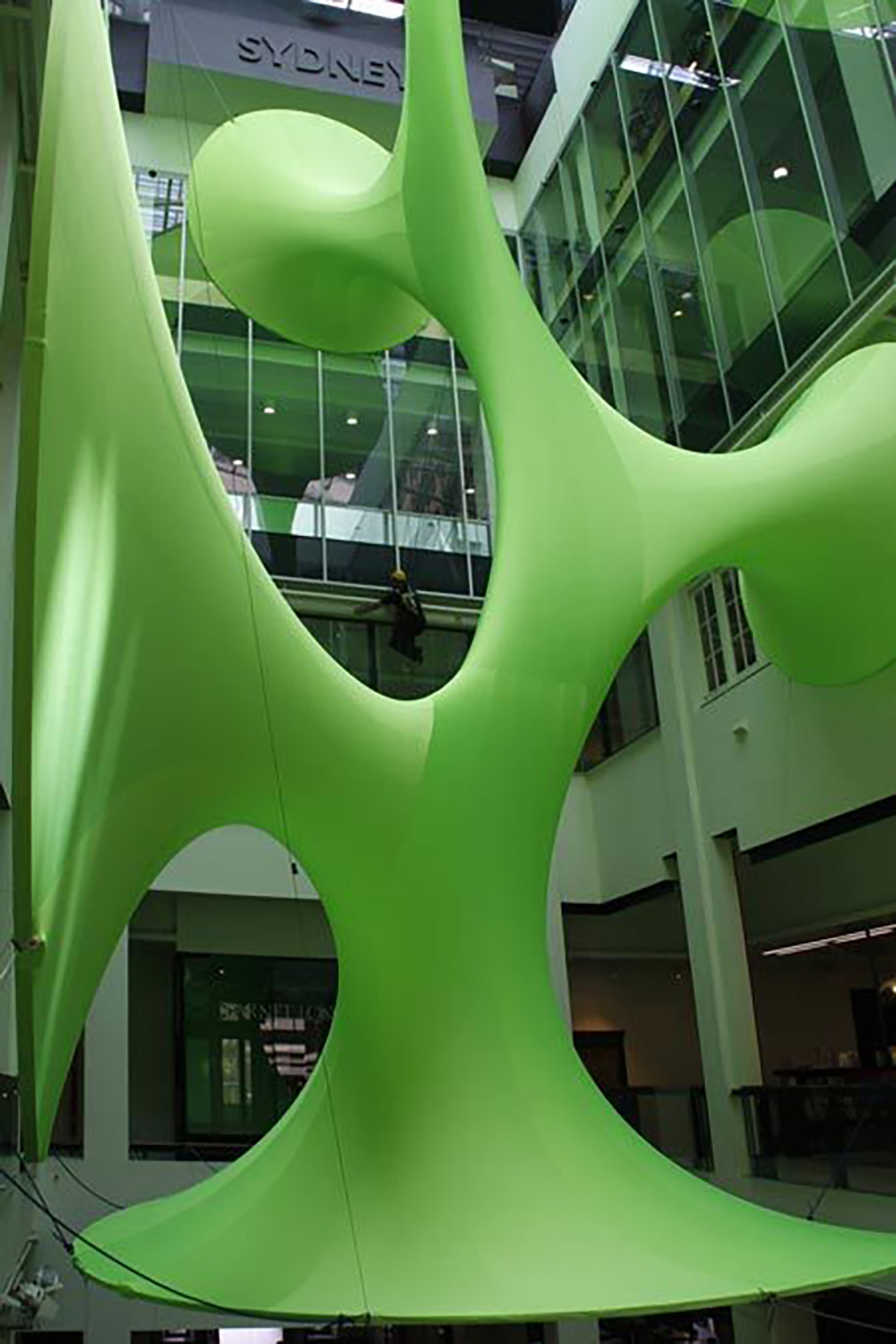 Large-scale colorful and special-shaped art installations for shopping malls