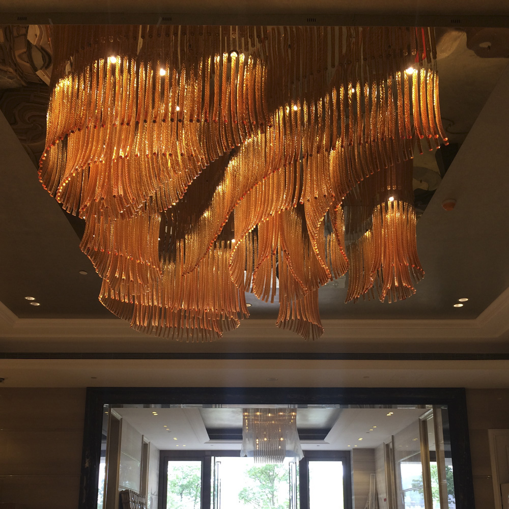 What should be noted when customizing a crystal chandelier?