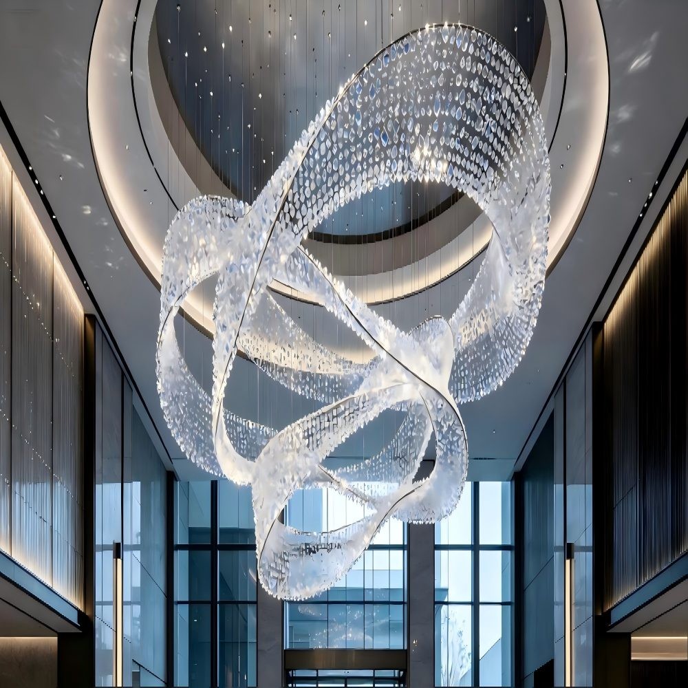 From Design to Completion: How Custom Large Crystal Chandeliers Shape Hotel Spatial Ambiance