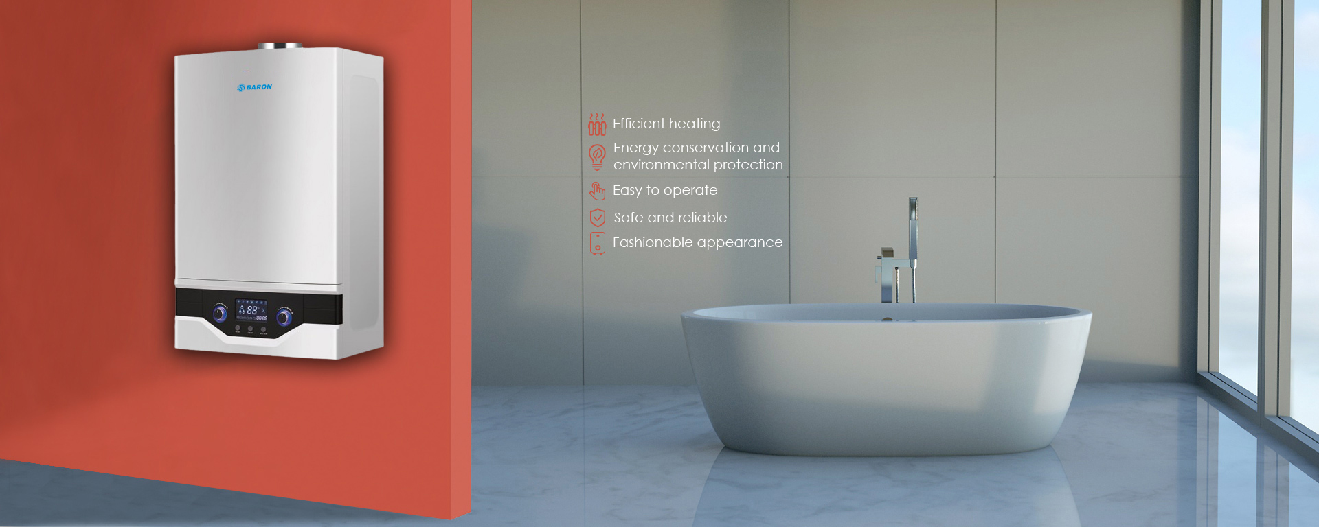 High-efficiency Gas Wall-mounted Boiler