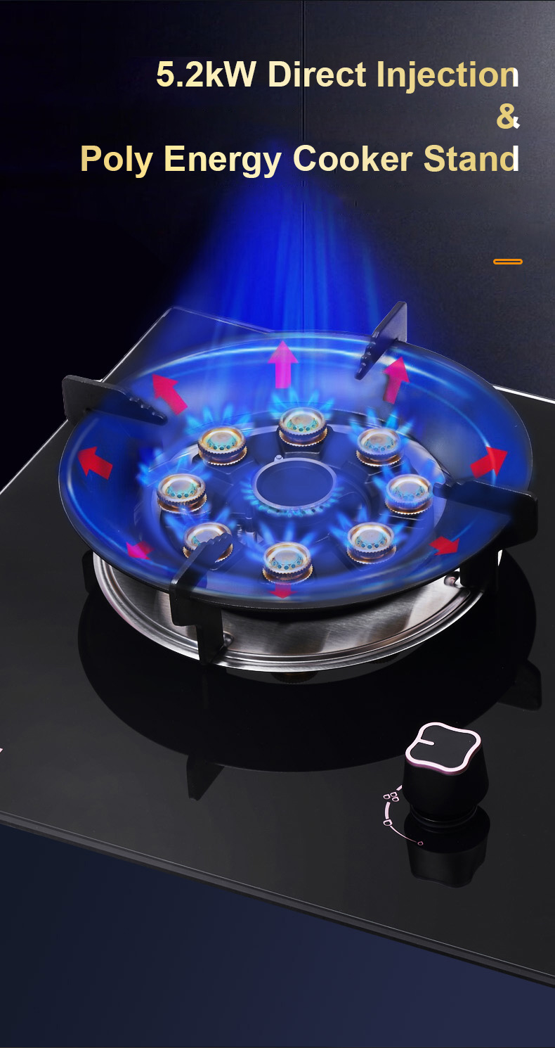 Tempered Glass Gas Stove