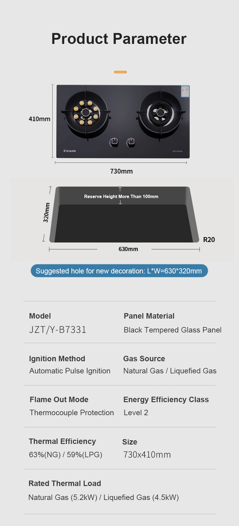 Black Gas Stove