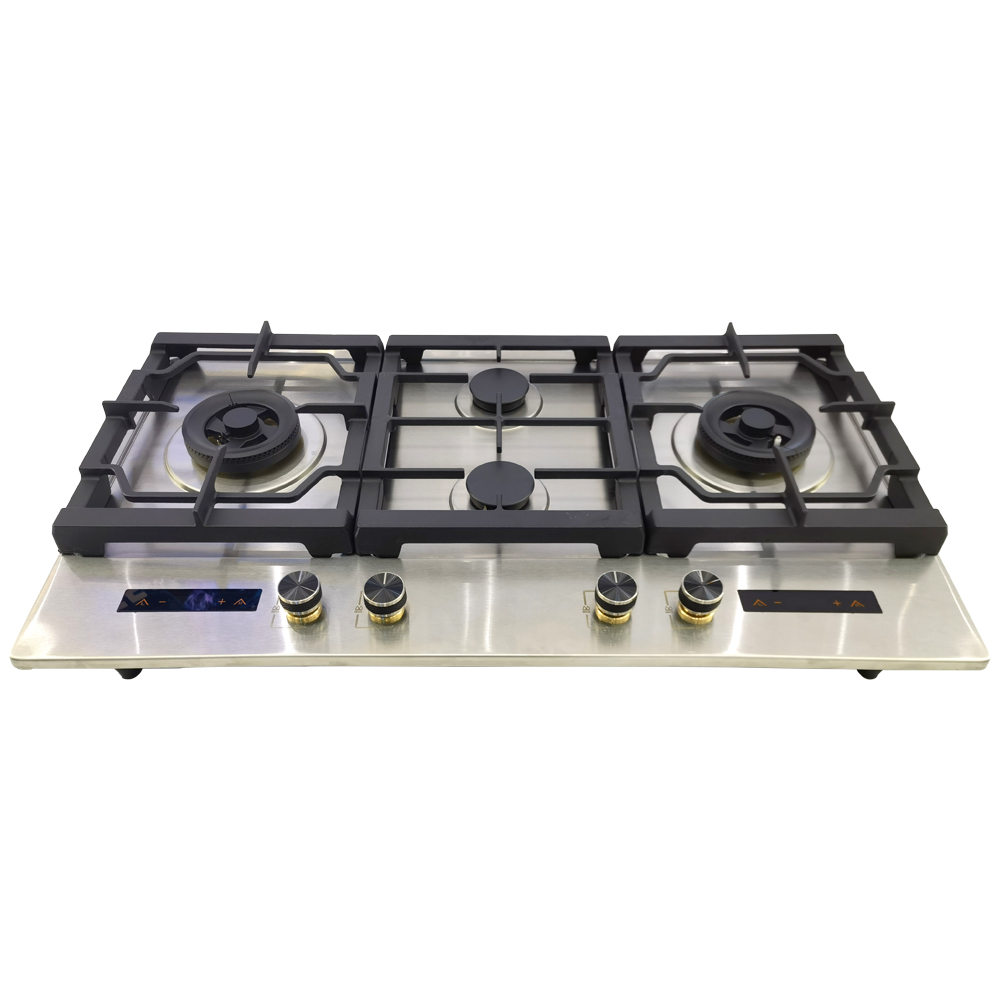 Citin 4 Burner Stainless Steel Cooktop Combination Gas Big Burner GS904A