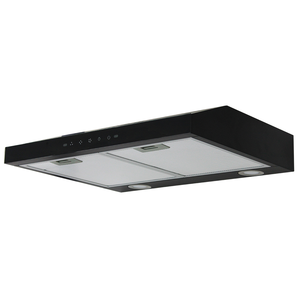 Black Under Cabinet Slim Range Hood RS602