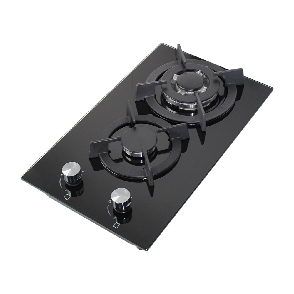 Citin 8mm Glass Cooker 2 Burner Gas Stove for Kitchen GB302B