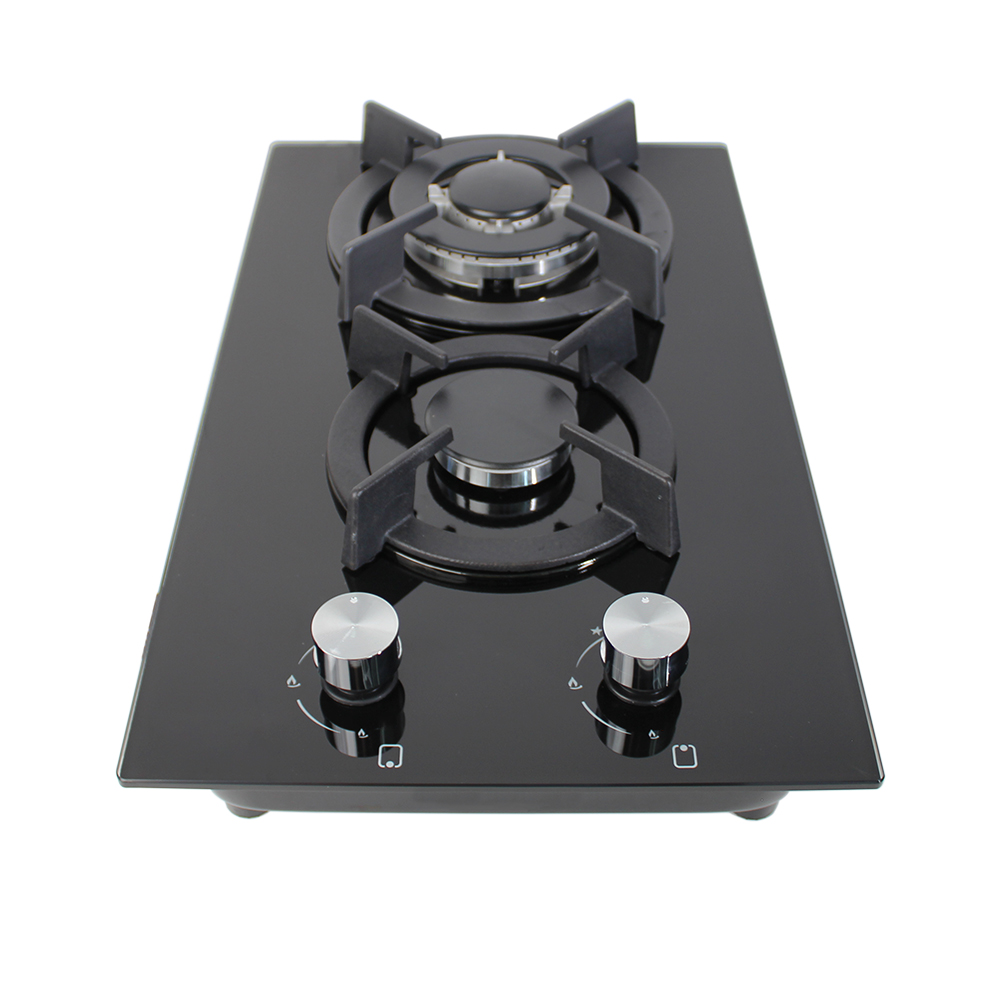 Citin 8mm Glass Cooker 2 Burner Gas Stove for Kitchen GB302B