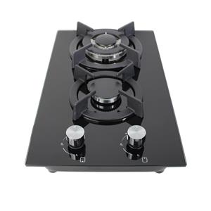 Citin 8mm Glass Cooker 2 Burner Gas Stove for Kitchen GB302B
