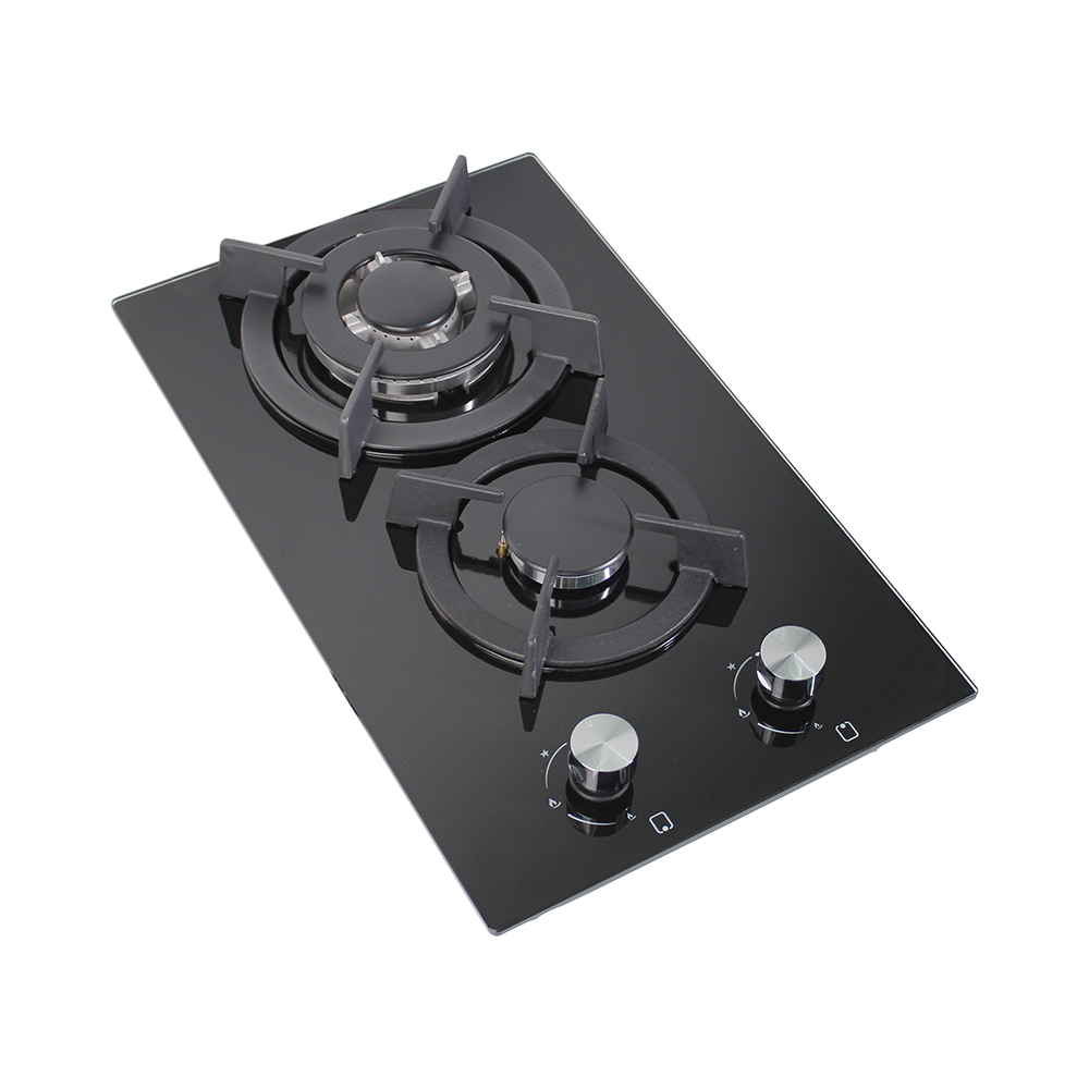 Citin 8mm Glass Cooker 2 Burner Gas Stove for Kitchen GB302B