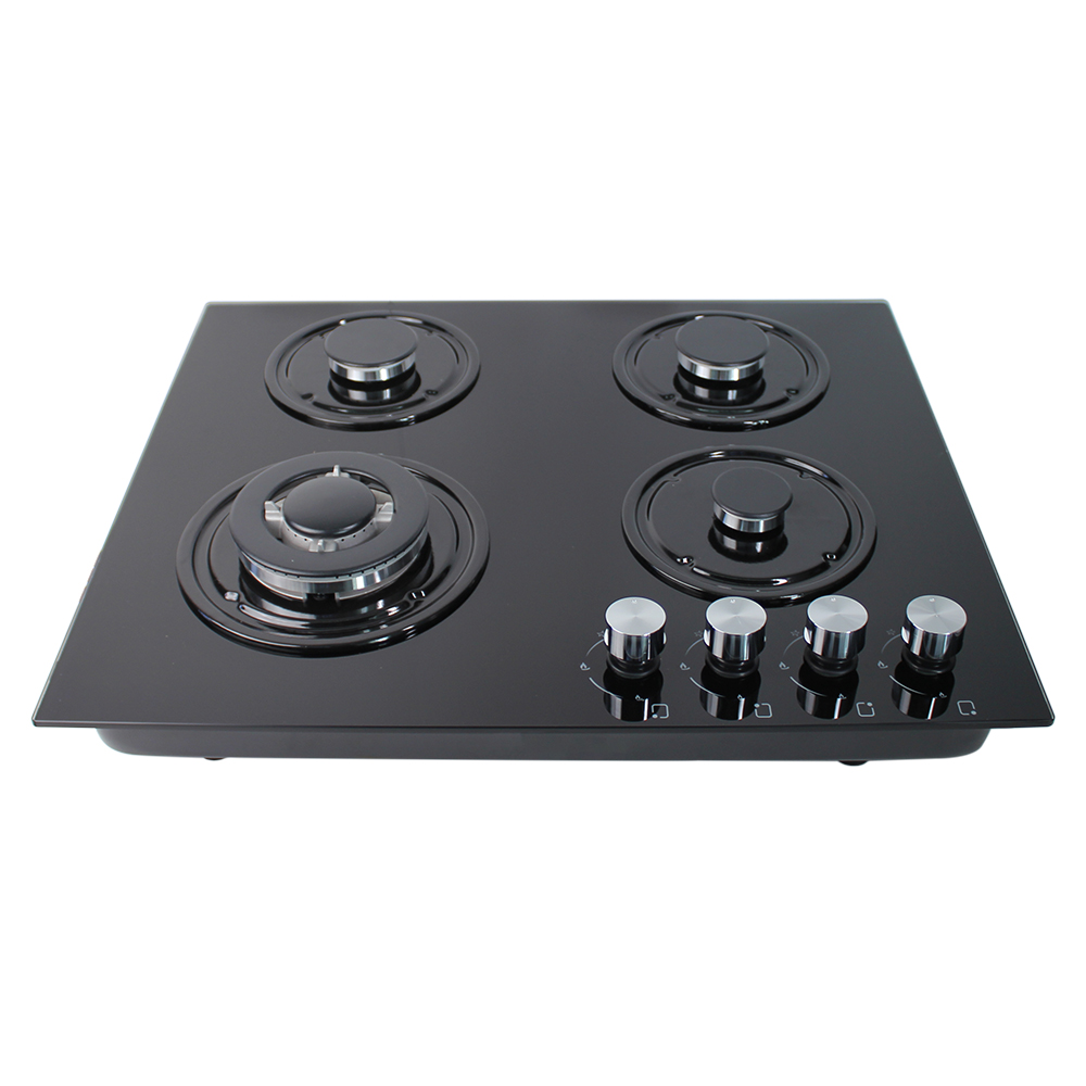 Citin 6mm Glass 4 Burner Gas Cooktop Stove for Family GB604A