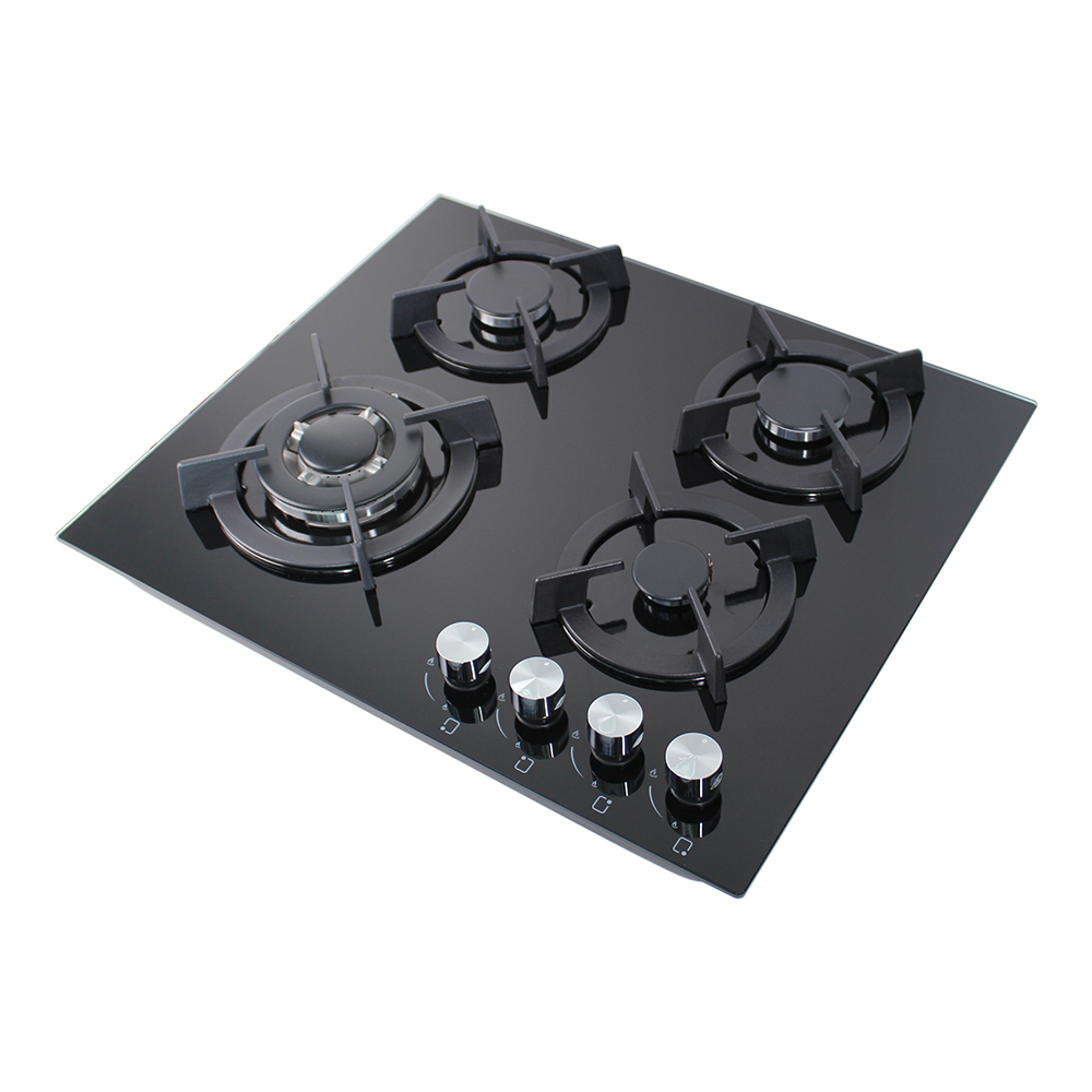 Citin 6mm Glass 4 Burner Gas Cooktop Stove for Family GB604A