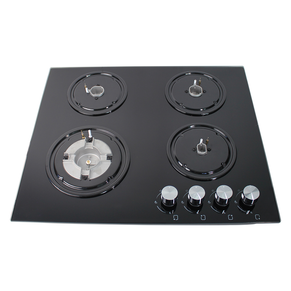 Citin 6mm Glass 4 Burner Gas Cooktop Stove for Family GB604A