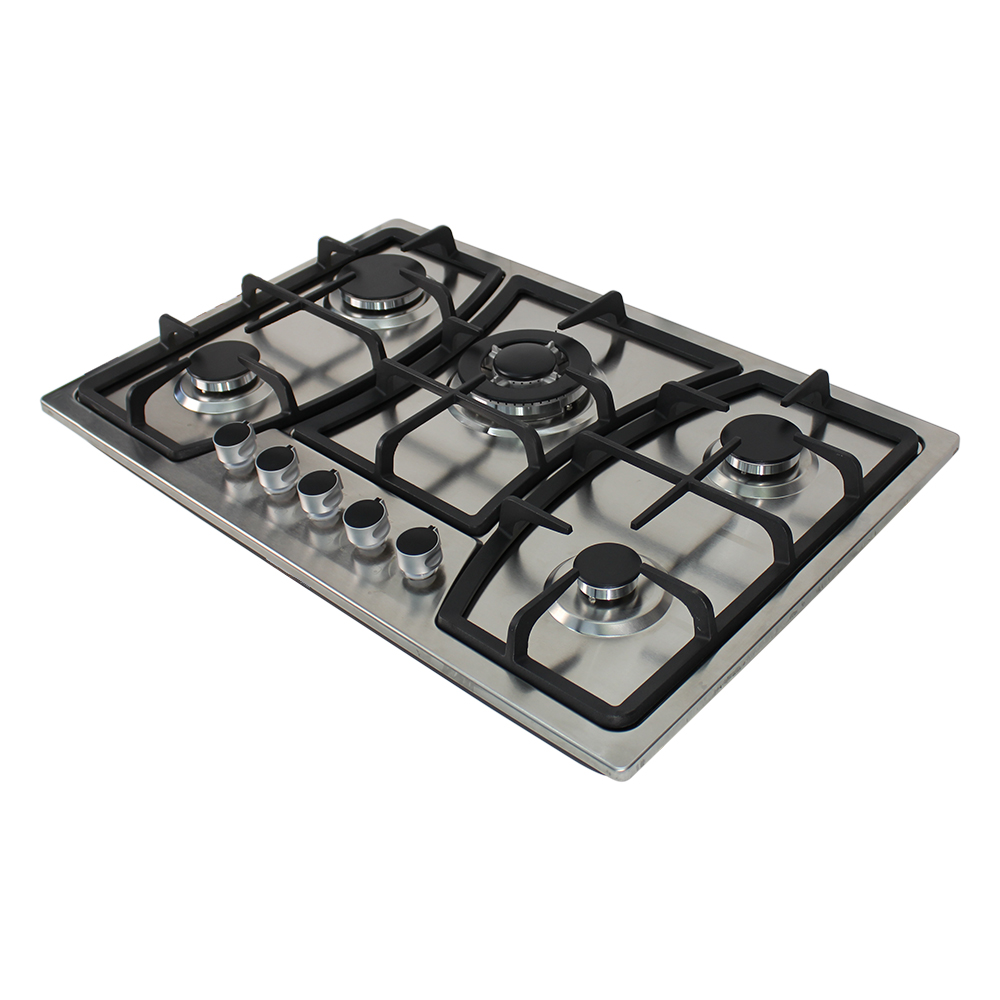 Citin 30 inch 5 Burner Gas Stove with Stainless Steel Panel GS805A