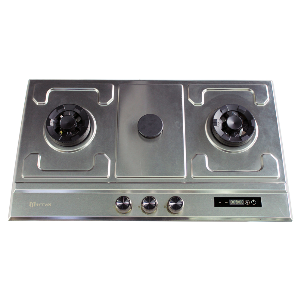 Citin GS803A 3 Burner Gas Stove With Stainless Steel Panel