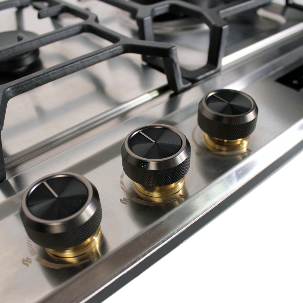 Citin GS803A 3 Burner Gas Stove With Stainless Steel Panel