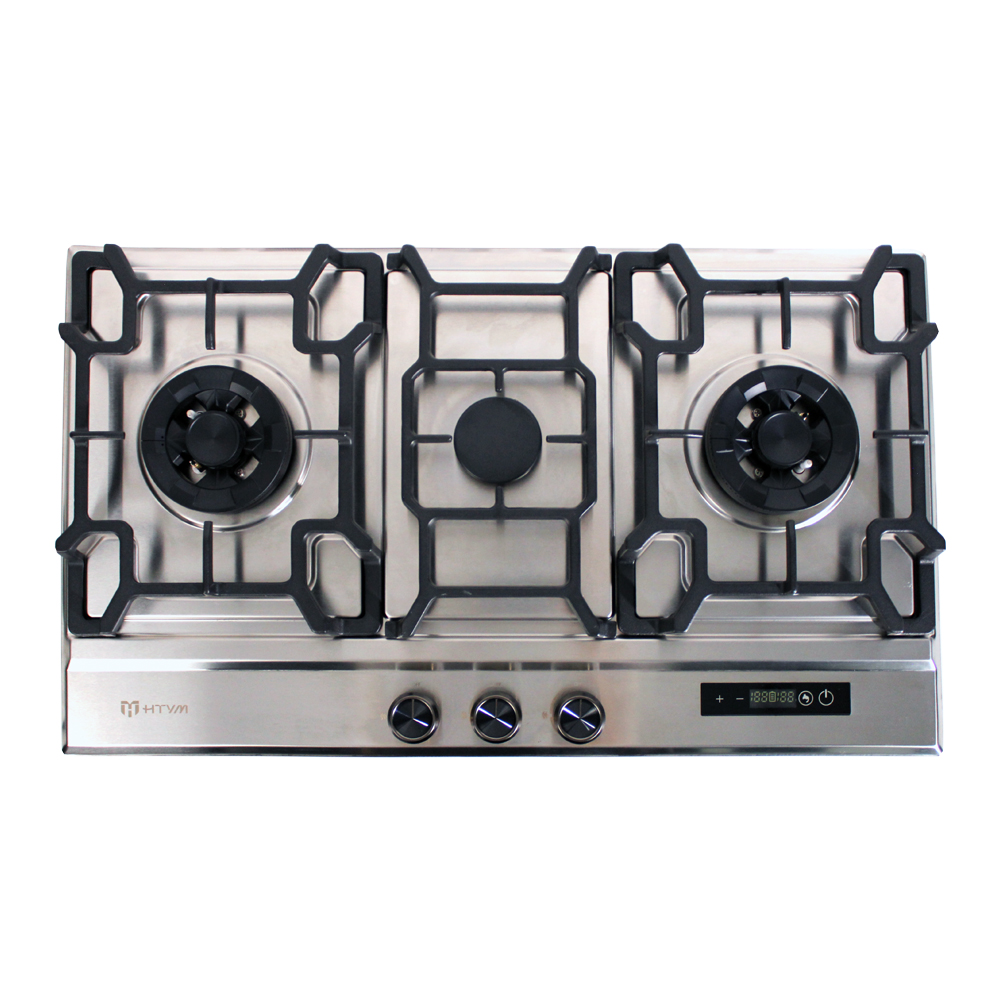 Citin GS803A 3 Burner Gas Stove With Stainless Steel Panel