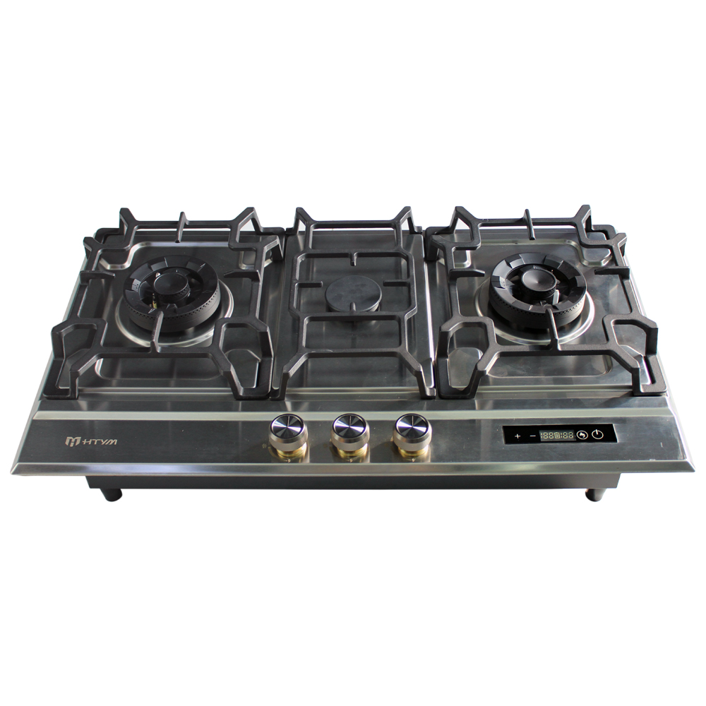 Citin GS803A 3 Burner Gas Stove With Stainless Steel Panel