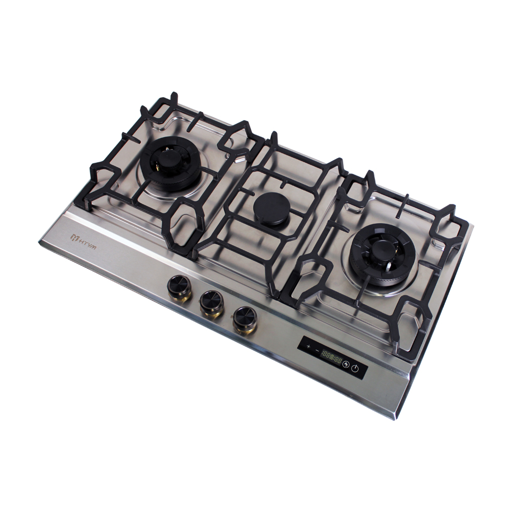 Citin GS803A 3 Burner Gas Stove With Stainless Steel Panel