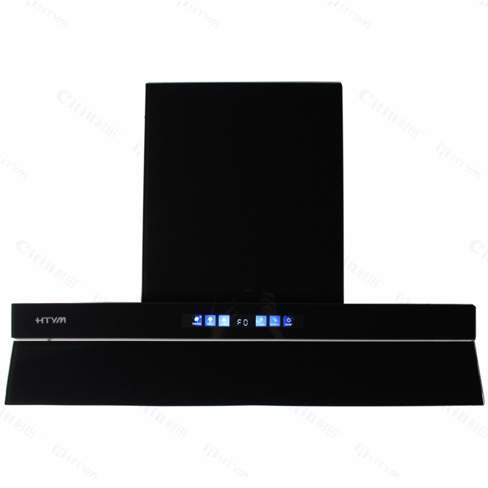 Citin Black Wall Mount Range Hood 20cm Thickness Suitable for Small Kitchens RX903