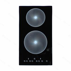 Citin 29cm Vertical Ceramic Hob 2 Zone Electric Cooktop with 9 Stage Touch Control 3000W CT30-2P31