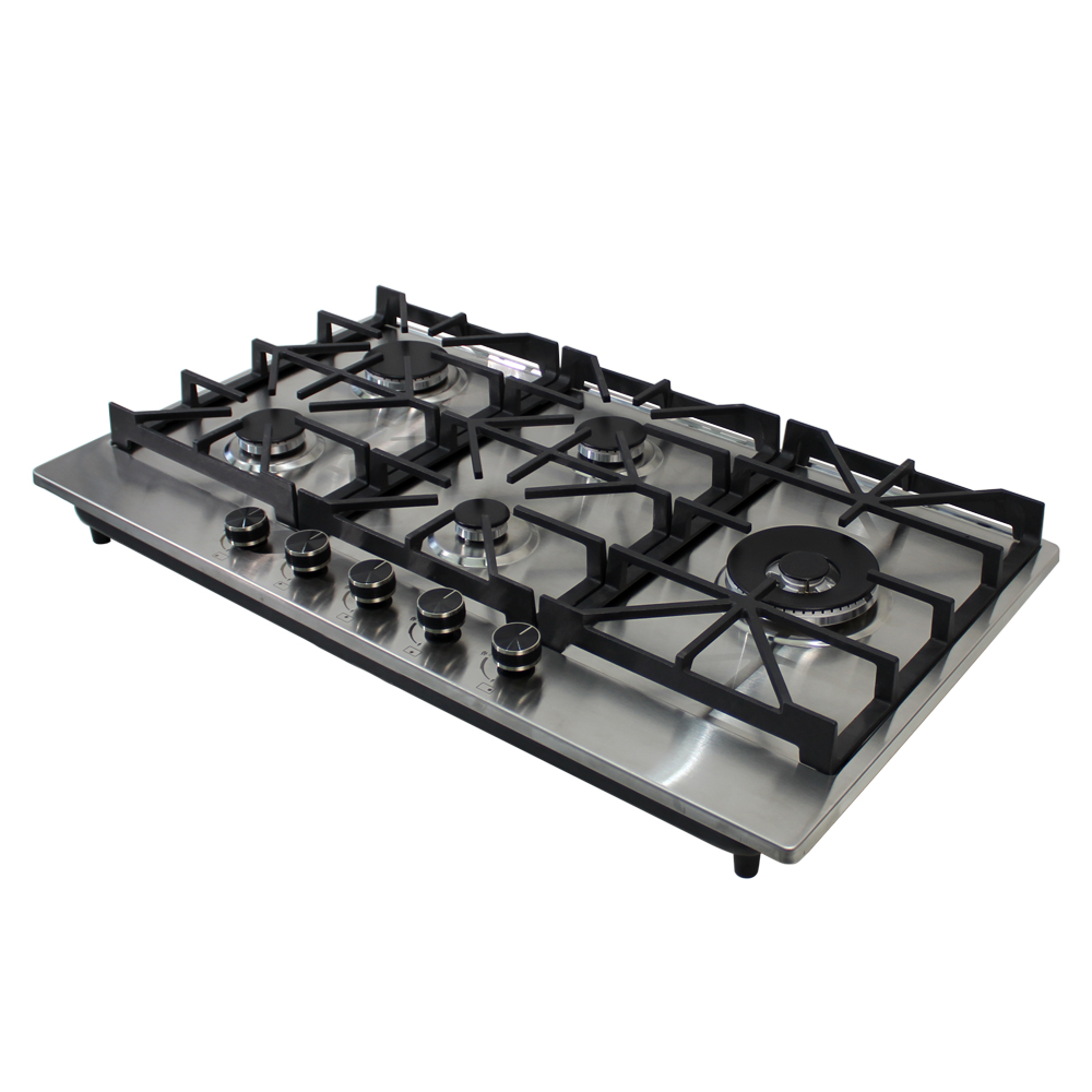 Citin SABAFU Burner System 5 Burner Stainless Steel Cooker Gas Stove JZT/Y-90A33-5EY