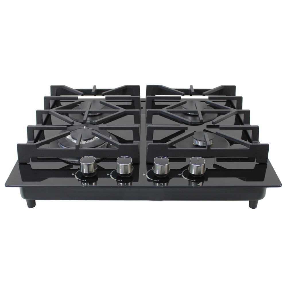 Citin Kitchen Black Cooker Hob 4 Burners Gas Stove JZT/Y-60B37-4EY