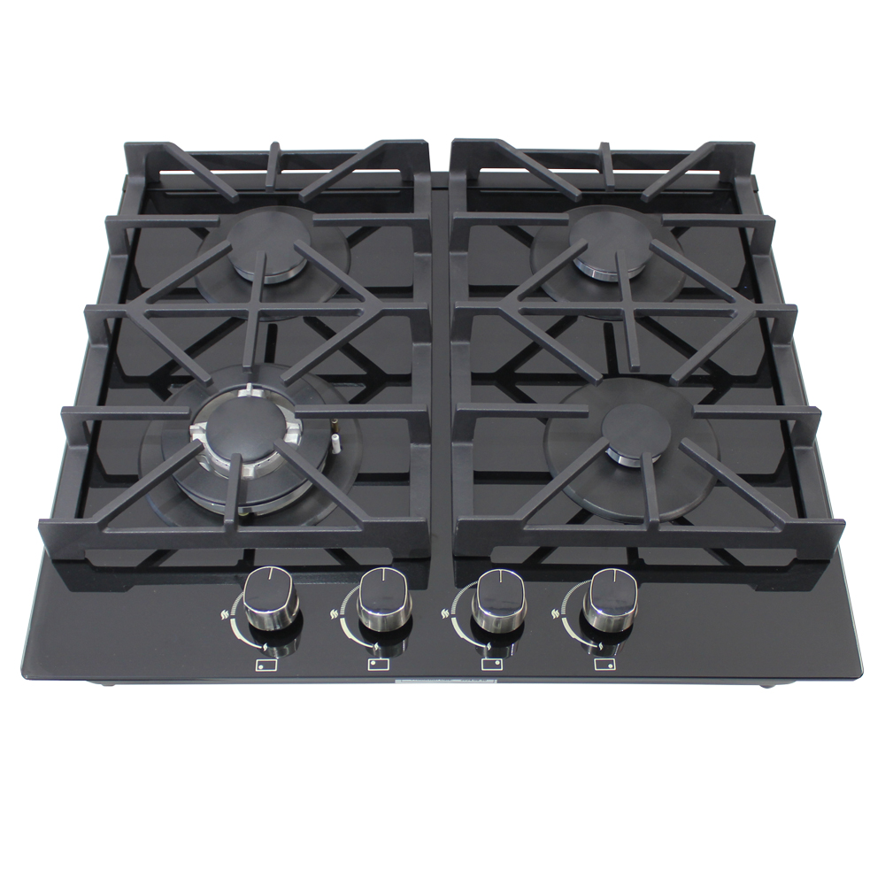 Citin Kitchen Black Cooker Hob 4 Burners Gas Stove JZT/Y-60B37-4EY
